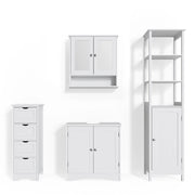 Vicco Set mobili bagno Bianco 4 parti