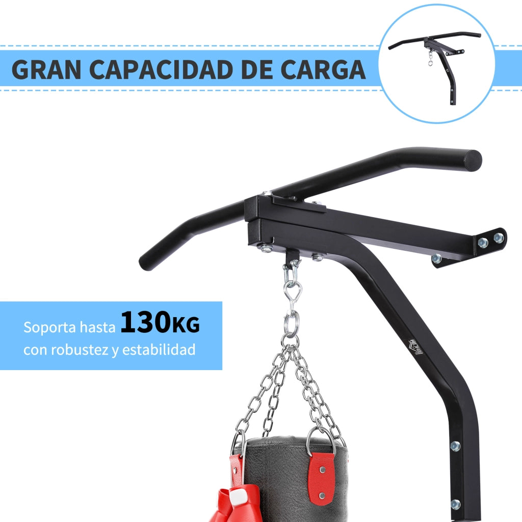 Barra per trazioni e supporto sacco da boxe ¨C Minimal ¨C Nero 93x47x51 cm