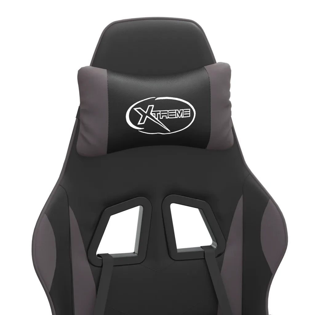 Sedia da Gaming Nera e Grigia in Similpelle 3143870
