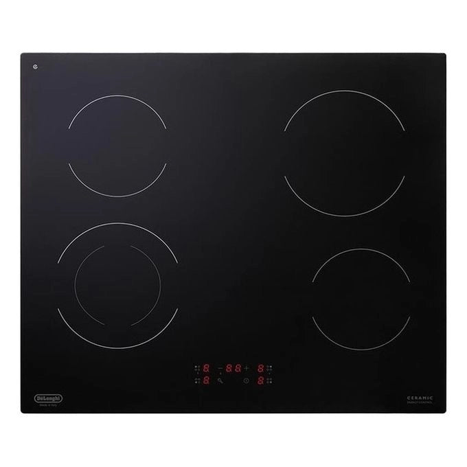 De’Longhi PVC 61 N piano cottura Nero Da incasso 60 cm Ceramica 4 Fornello(i)