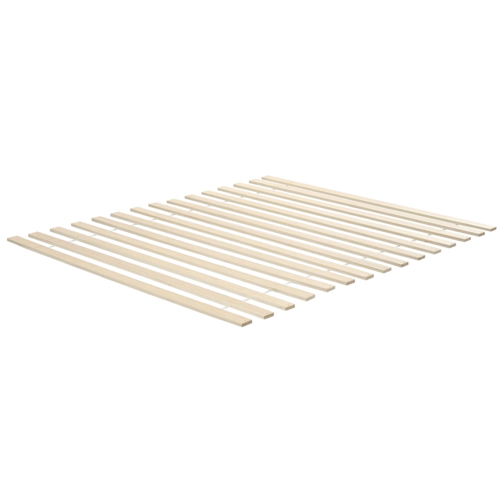 Letto in legno di pino marrone chiaro UE matrimoniale 160 x 200 cm con testata a treccia viennese a doghe stile rustico minimalista