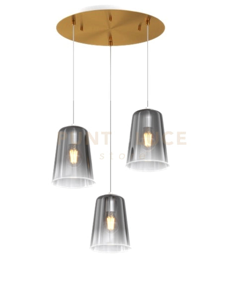 SOSPENSIONE OTTONE SAT. TONDA 3 LUCI CROMO 1164OS-S3 T-CR