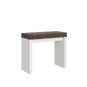 Consolle allungabile 90x40/300 cm Roxel Mix piano Noce - struttura Bianco Frassino