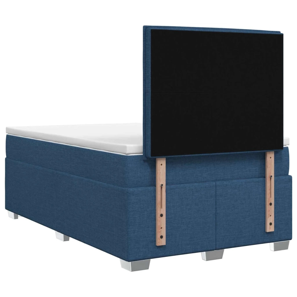 Letto box spring con materasso Blu 120 x 200 cm Tessuto 3454858
