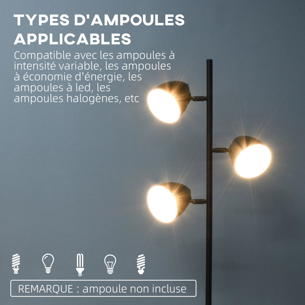 Lampada da terra ¨C Minimal ¨C nero acciaio 38x28x169 cm