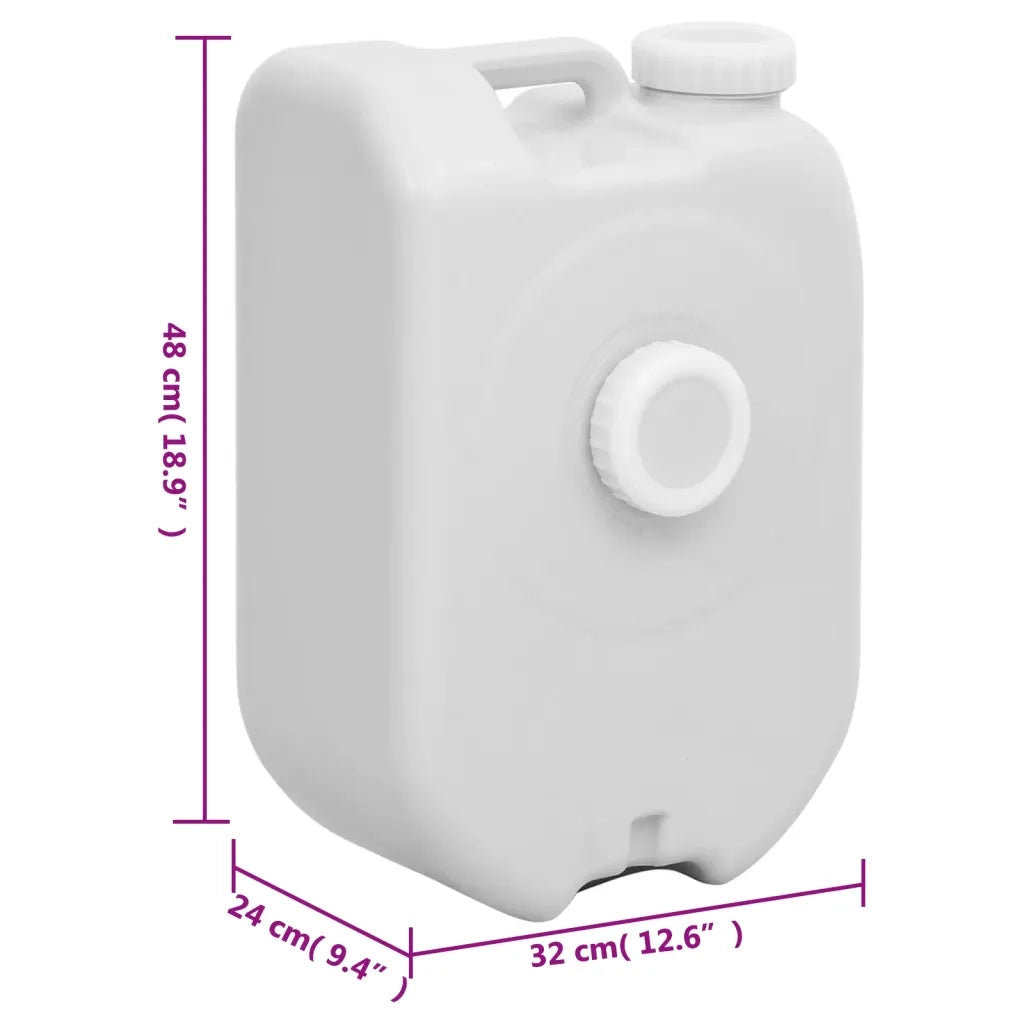 Serbatoio Acqua Portatile con Adattatore 24 L Grigio 154415