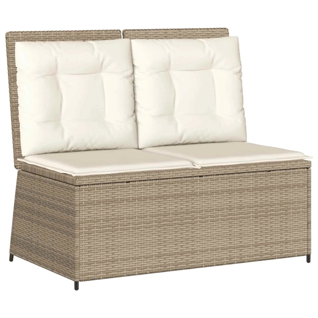 Panchina da Giardino | Panca da Giardino Beige polyrattan