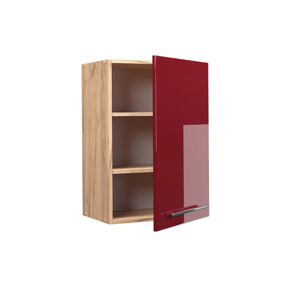 Pensile da cucina Fame-Line Bordeaux lucido/Rovere dorato 50 cm Vicco