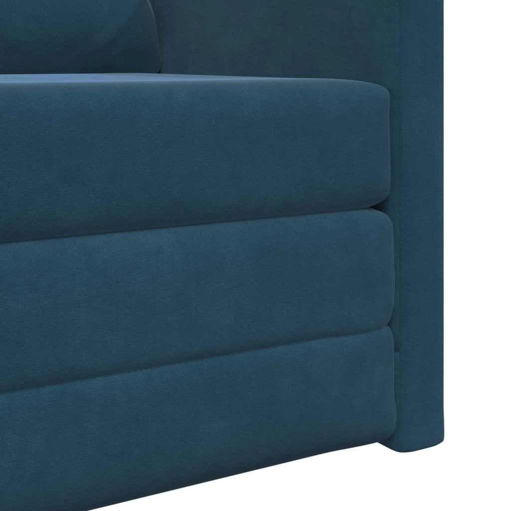 Divano letto Blu 74 x 77 x 81 cm Velluto 4106617