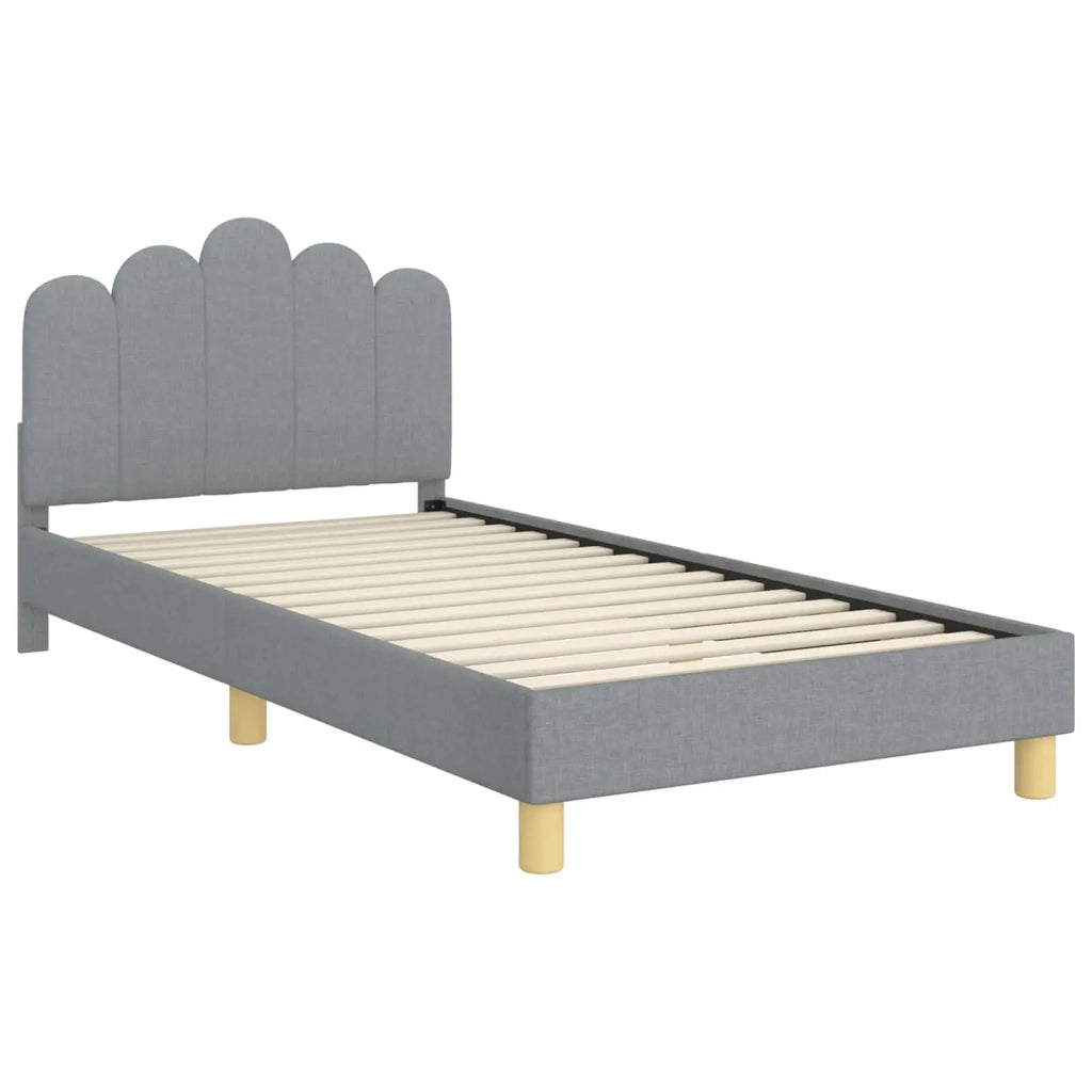 Struttura letto bambini con testata Grigio chiaro 80 x 200 cm 42011049