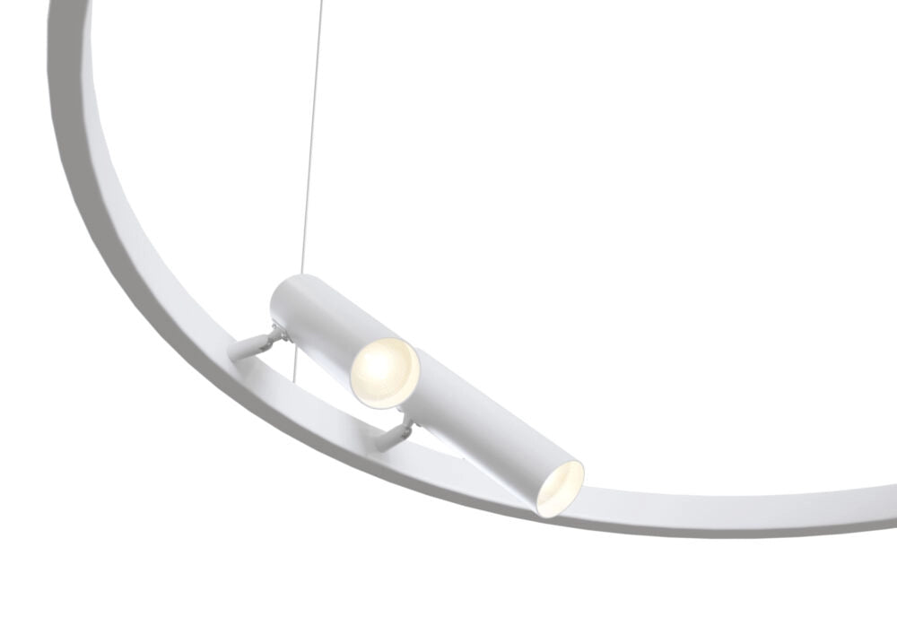 Lampadario LED bianco Maytoni Satellite 6 luci 42W