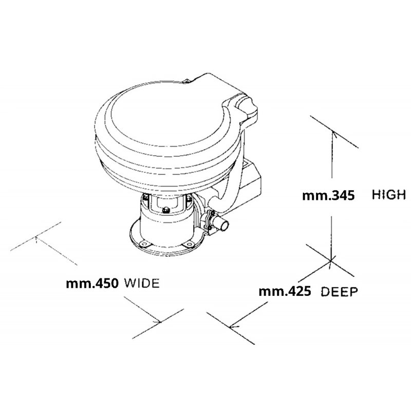 BASE RICAMBIO WC PER 2424803