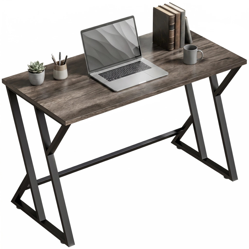Scrivania computer con gambe in metallo ¨C Minimal ¨C Grigio 120x60cm