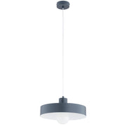 Lampada a sospensione minimal grafite/bianco E27 15W Nevera Alfa