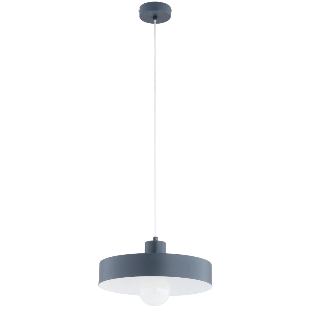 Lampada a sospensione minimal grafite/bianco E27 15W Nevera Alfa
