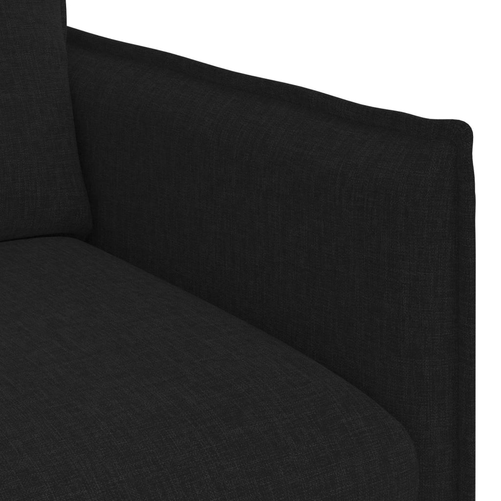 Set di divani 2 pcs Nero 196 x 82 x 85 cm Tessuto 3407613