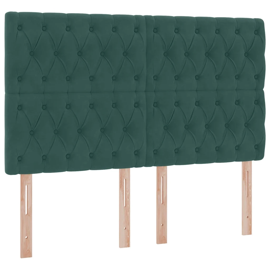 Letto con contenitore e materasso Verde Scuro 140 x 200 cm 3372096