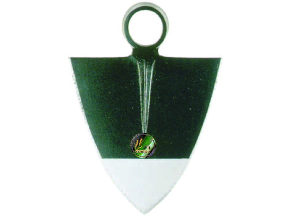 ZAPPA TRIANGOLARE LAZIO ORSATTI  gr.1000 cm.24x24h. occhio ø mm.40    IL CAMPO