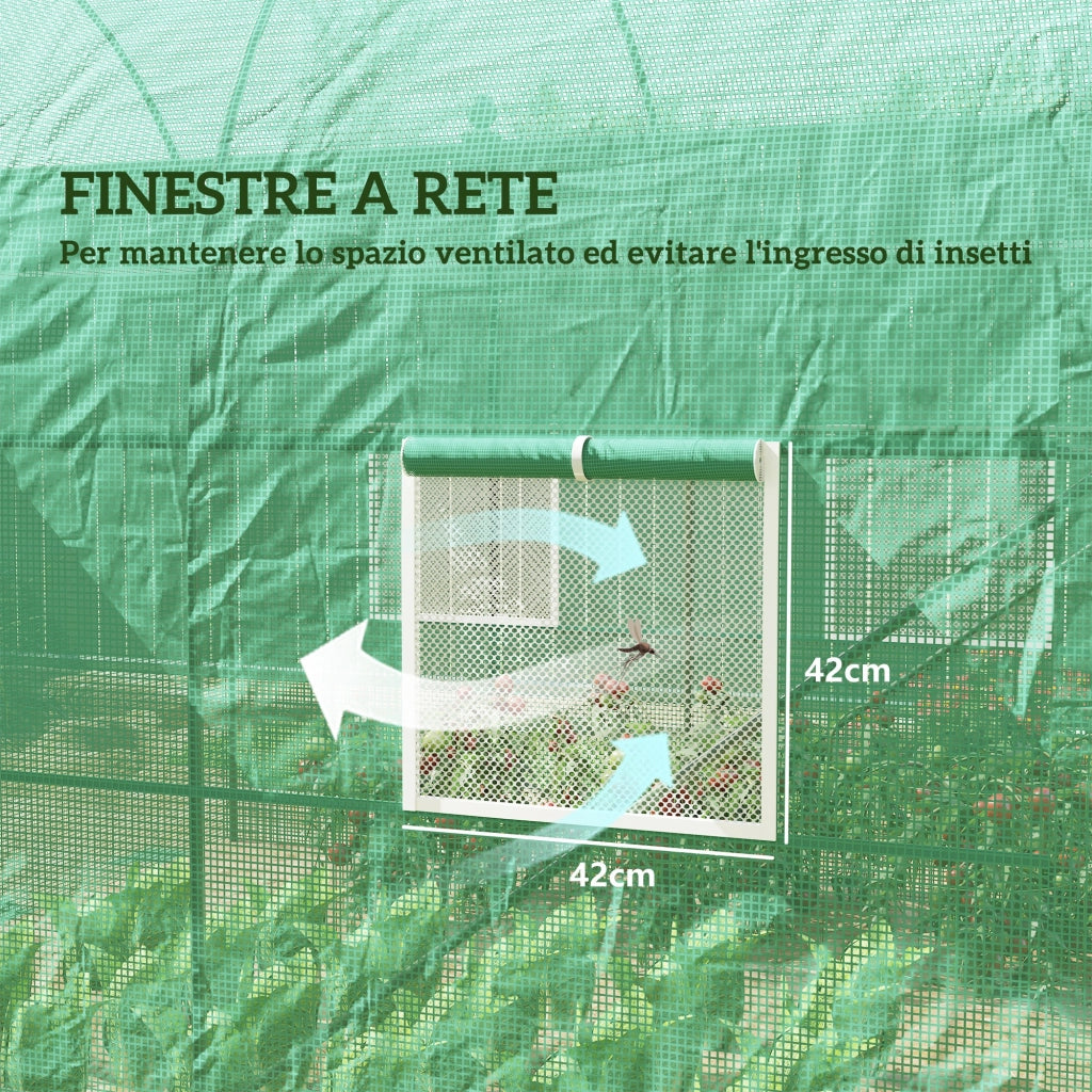 Serra da Giardino ¨C Minimal ¨C Verde 2.5x2x2m Acciaio e PE