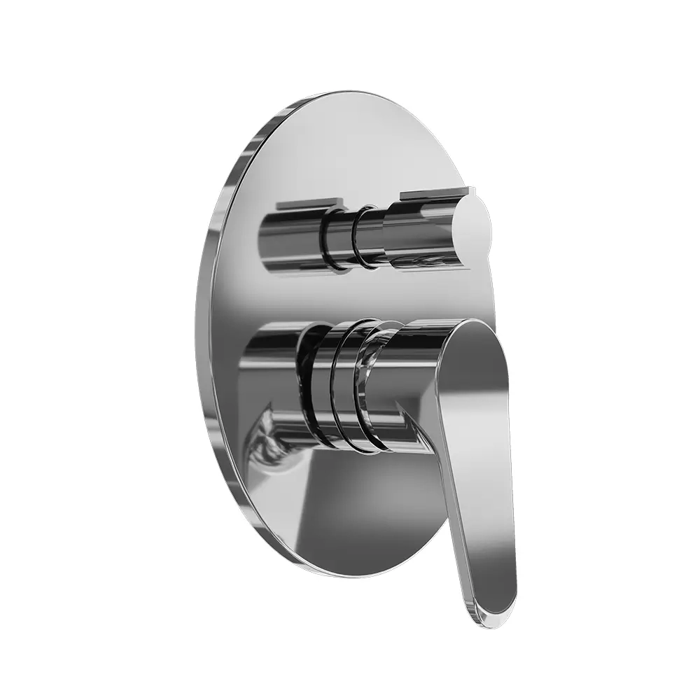 Miscelatore doccia ad incasso con deviatore a leva in ottone cromato | Judy
