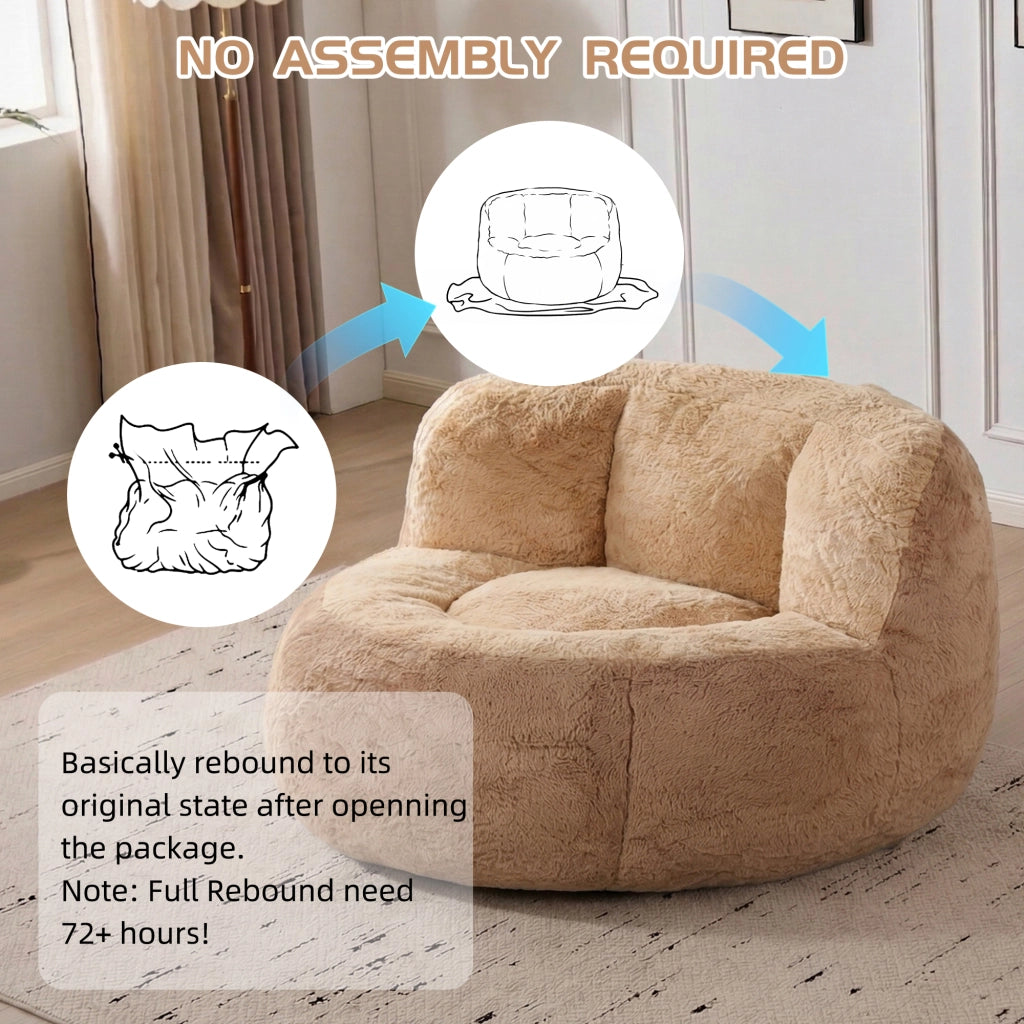 Poltrona Bean Bag ¨C Minimal ¨C Marrone+Cammello