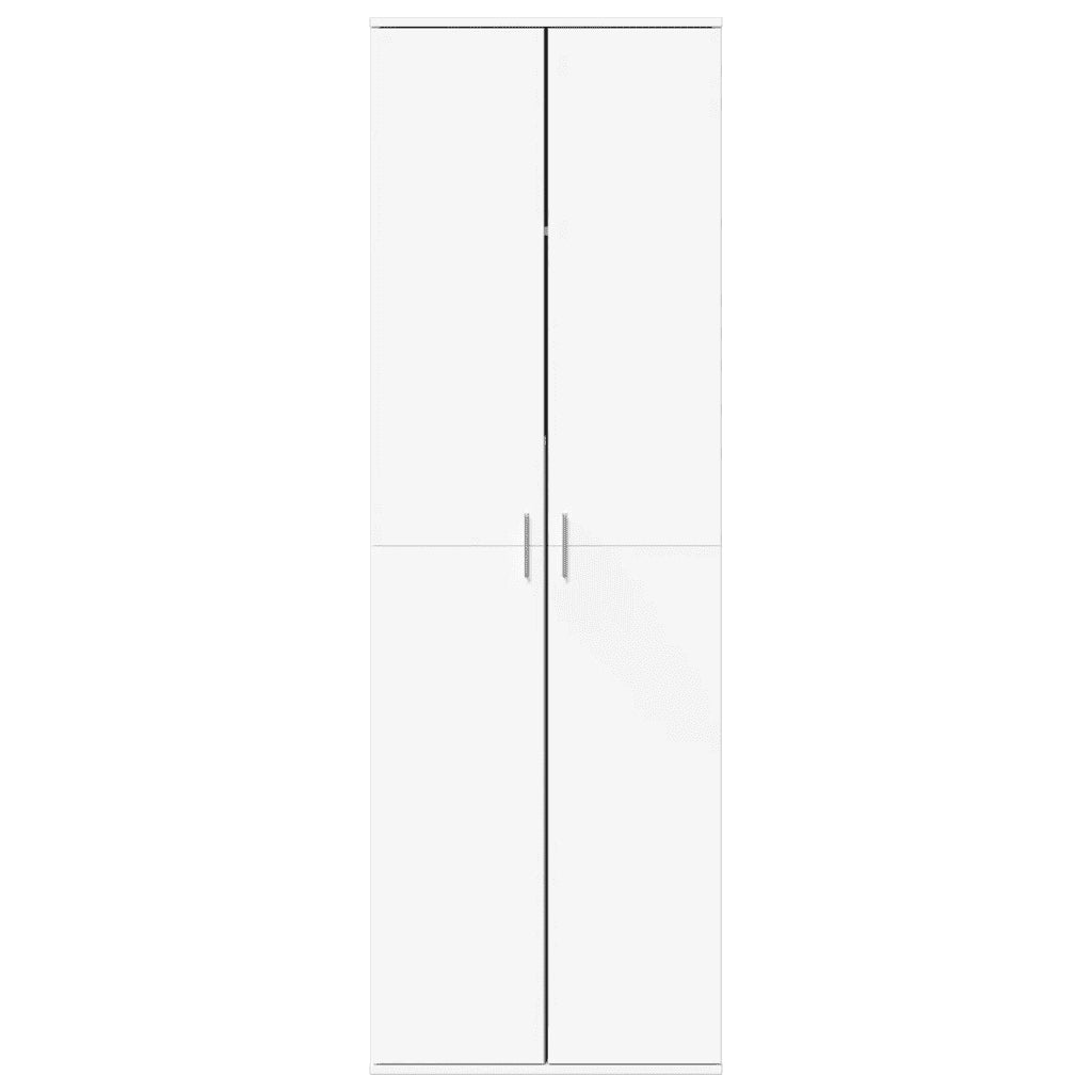 Credenza Bianca 60x35x180 cm in Legno Multistrato