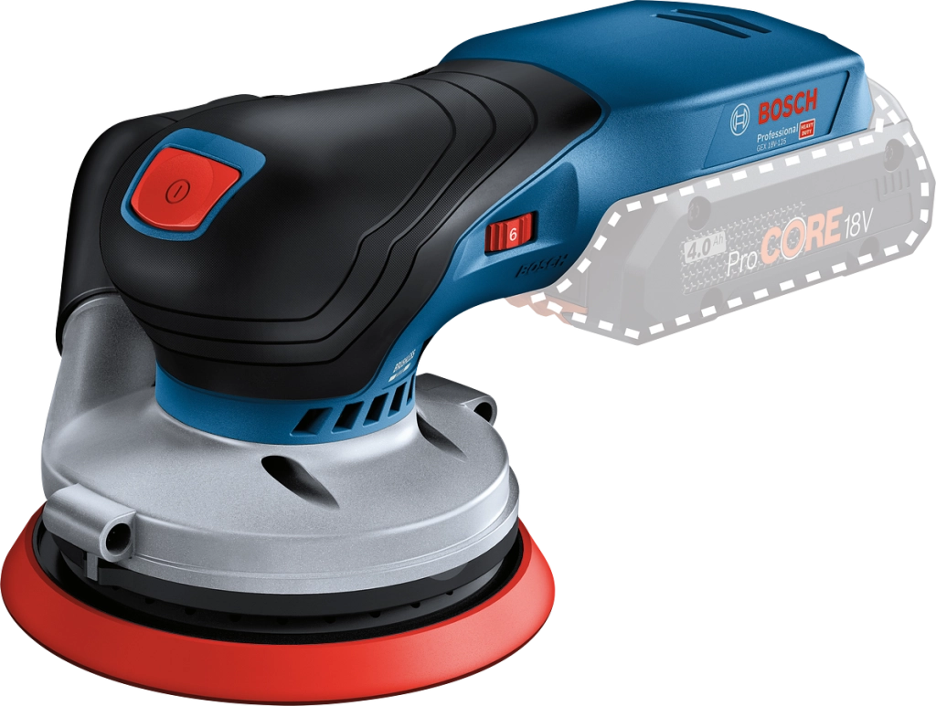 Bosch GEX 18V-125 Levigatrice Rotorbitale 18V Ø125 mm Solo Macchina + ACCESSORI