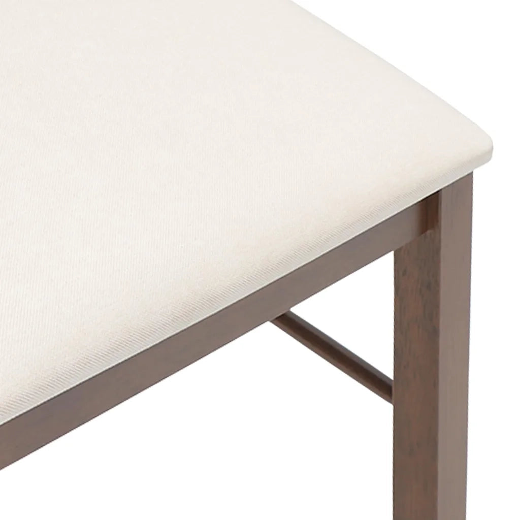 Sedie da Pranzo con Cuscini 2pz Marrone Legno Massello di Hevea 4102425