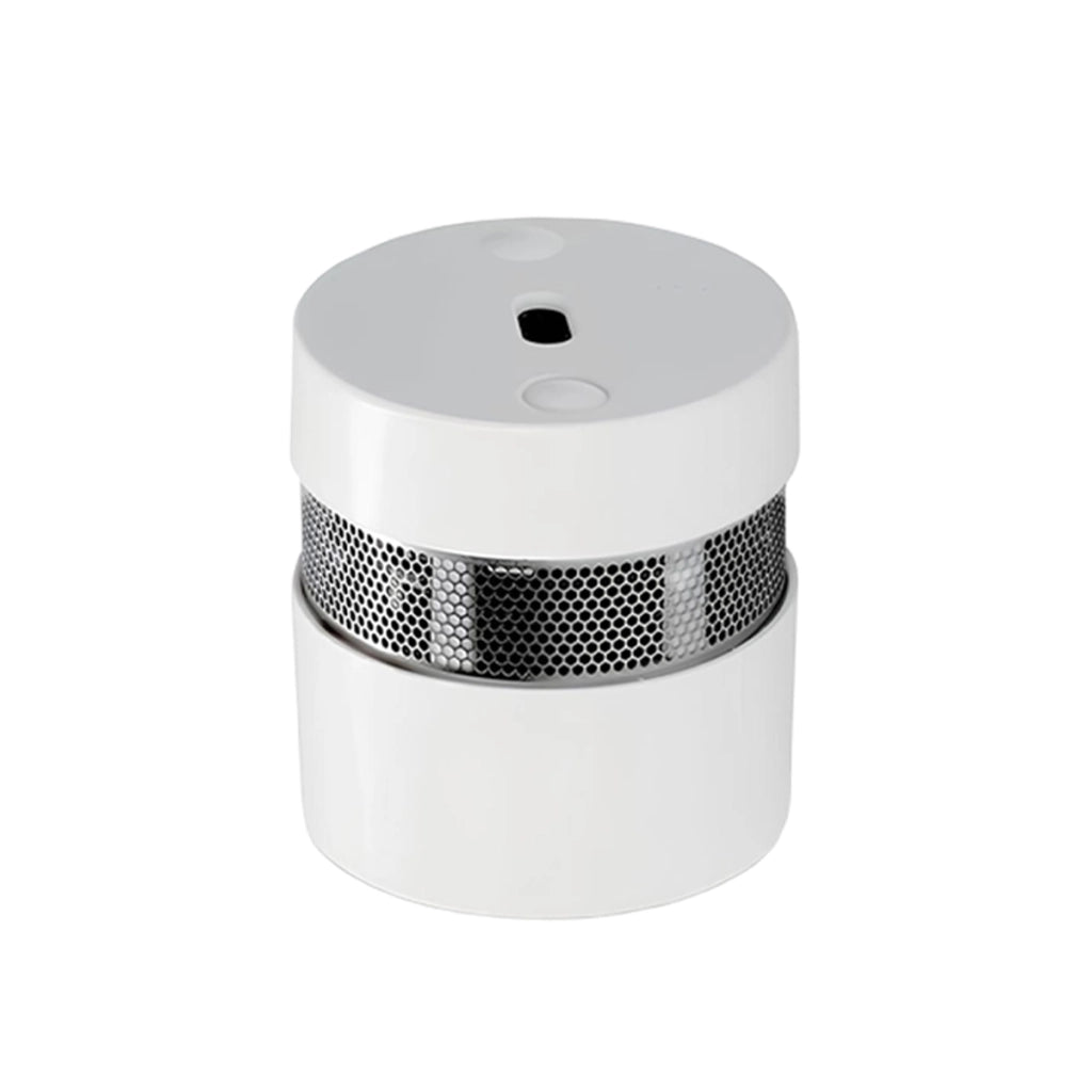 Mini Rilevatore di Fumo Ottico da 85 dB Batteria al Litio CR123A 10 anni EN14604 Bianco Alecto