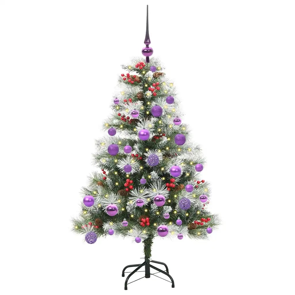 Albero di Natale artificiale Verde e bianco 120 cm 3395167