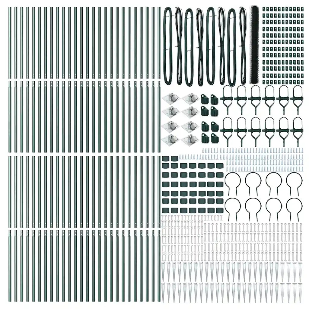 Palo della recinzione Verde 100 x 1,5 m (rete da 50 mm)