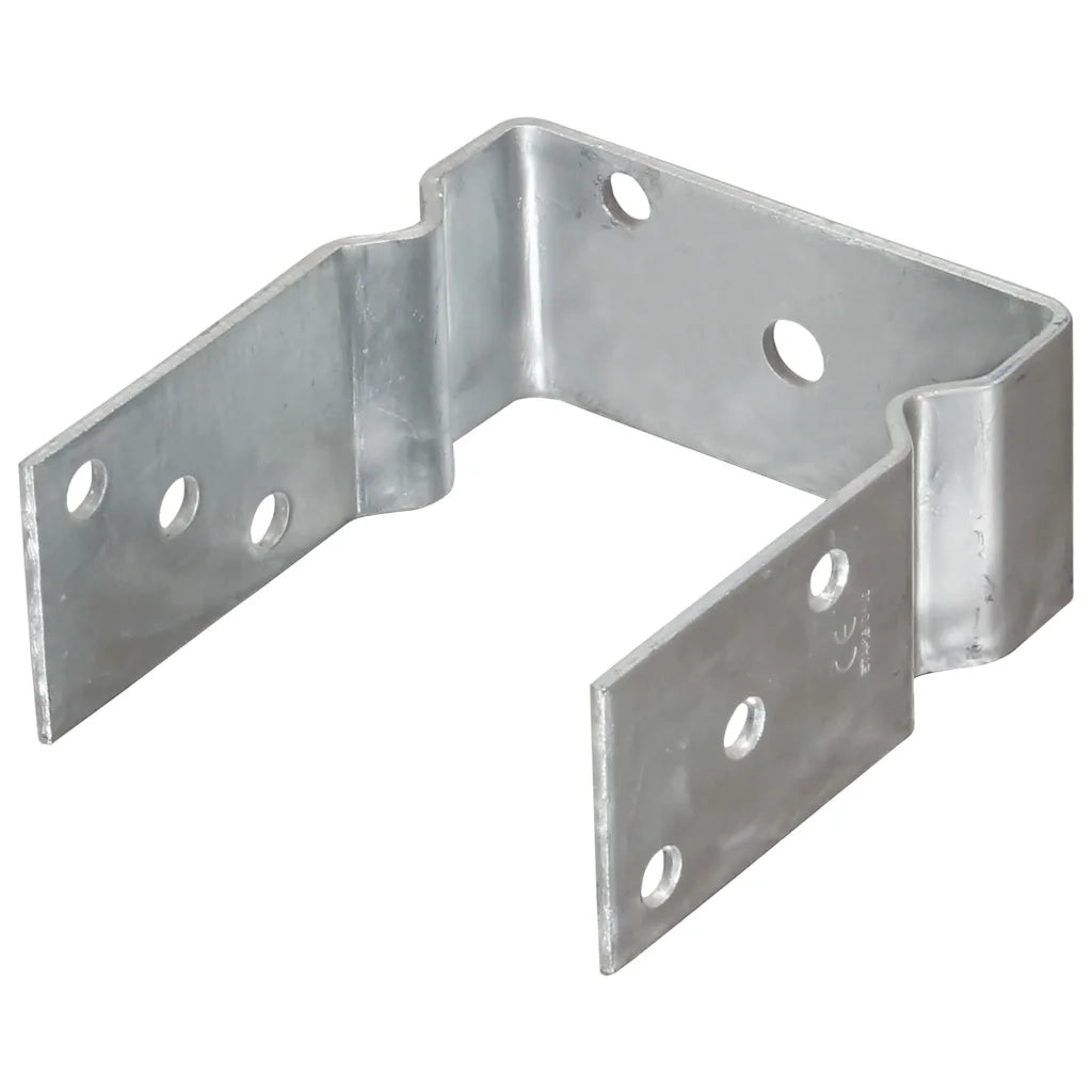 Picchetti per Recinzione 12pz Argento 12x6x15cm Acciaio Zincato 145340