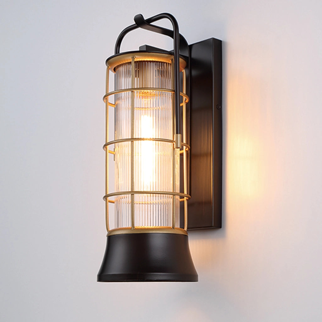 Applique esterna Rivamar industriale bronzo oro E27 IP44