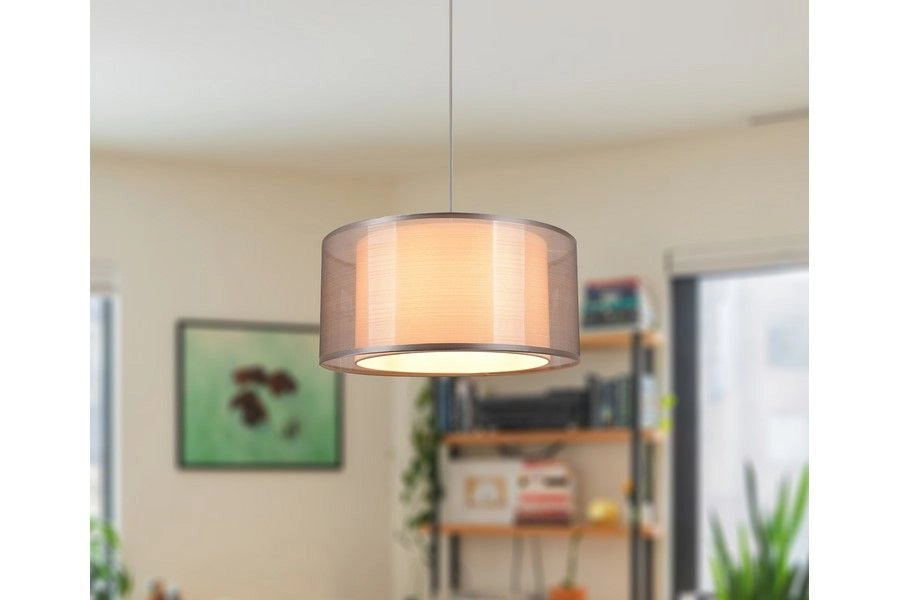 Lampada a sospensione Martina Reality cromo Ø30 E27 60W