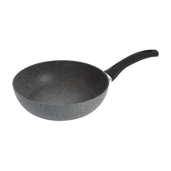 Ballarini ECO 28 Cortina Tegame 28 cm Induzione Granitium Antiaderente 5 Strati con Thermopoint colore Nero