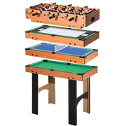 Tavolo Multigioco 4in 1 con Accessori di Gioco 92x78x80 cm in MDF Multicolore