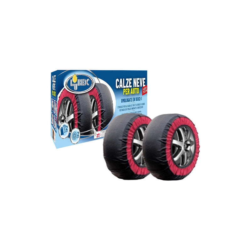 Calze da neve taglia M – Omologate EN 16662-1 – Montaggio rapido e lavabili