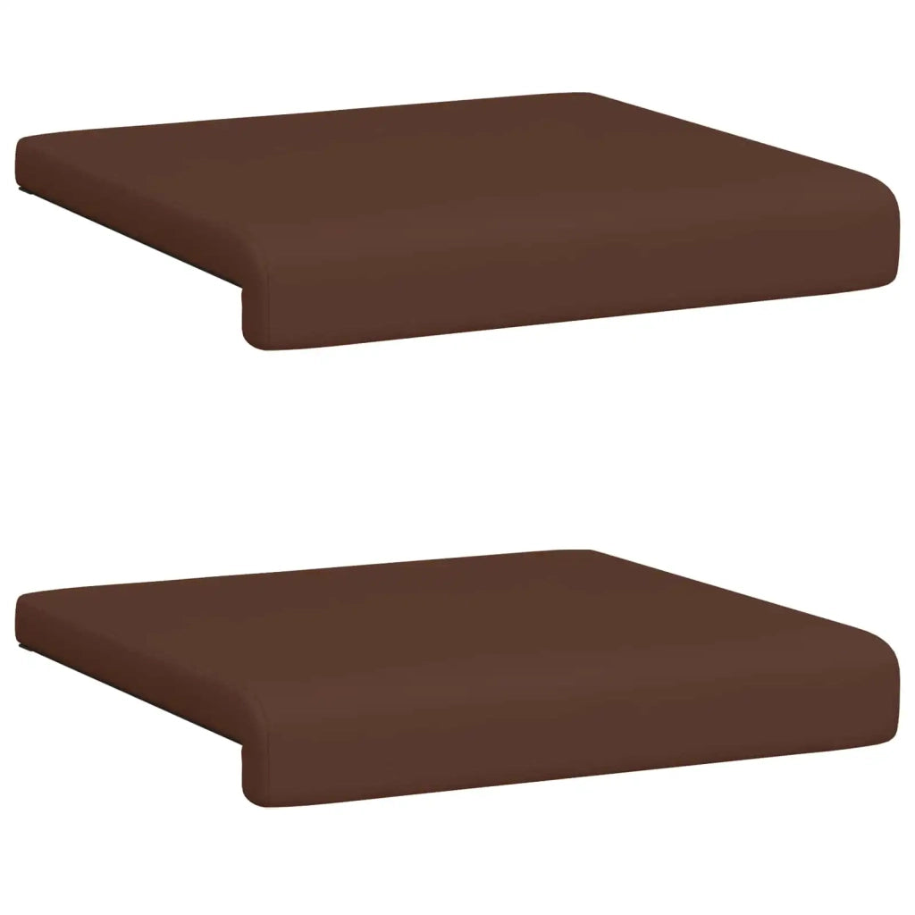 Cuscino per panchina 2 pcs Similpelle Marrone Profondità 35 cm 42043035