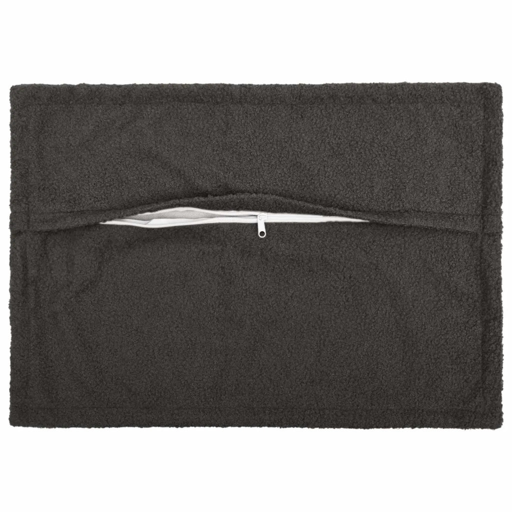 Federa 6 pcs HOUTEN Grigio Scuro 50 x 75 cm Bouclé 919834