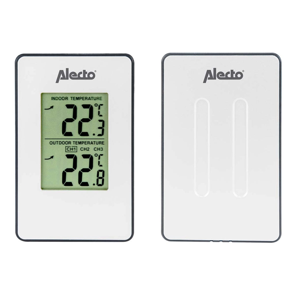 Stazione meteorologica con sensore wireless e schermo LCD Modello WS-1050 Bianco Alecto