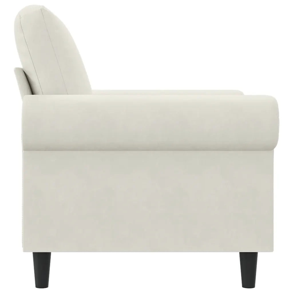 Poltrona Crema 60 cm Velluto 359517