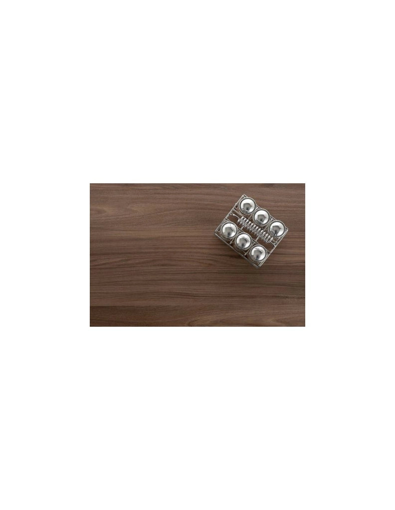 Carrello da cucina con ruote con piano color Ciliegio, ONDA ALUMINIUM