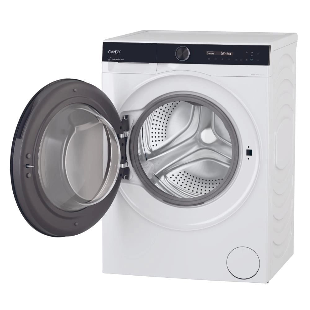 Candy BWS 6106B8-S lavasciuga Libera installazione Caricamento frontale Nero, Bianco D