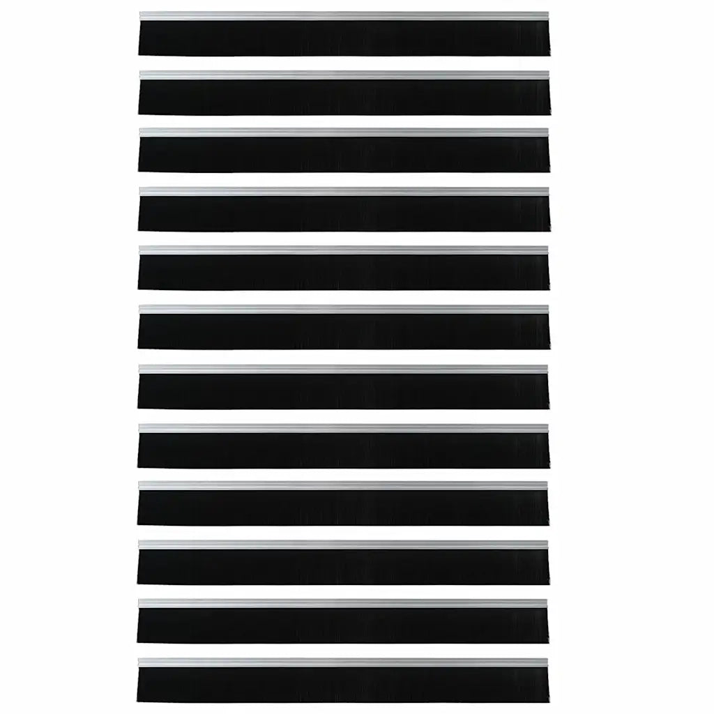 Spazzole per porte autoadesive 12 pz Argento 100 cm CFW6432572