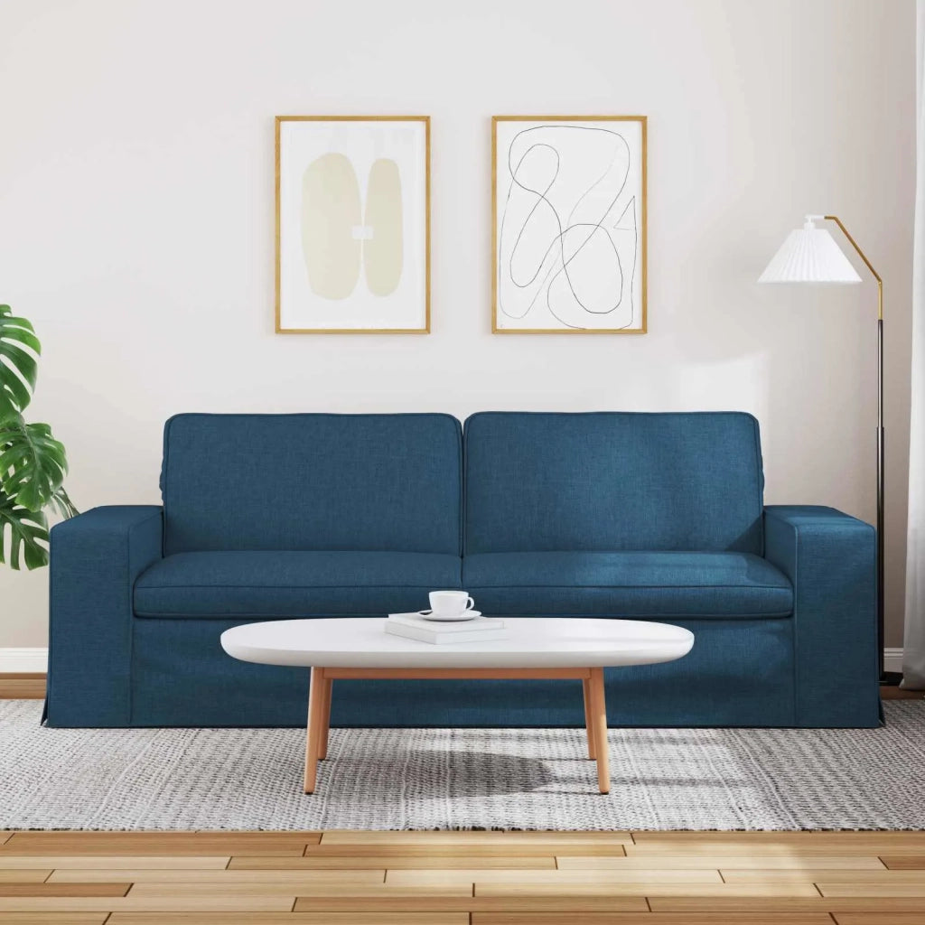 Divano Blu 222 x 80 x 82 cm Tessuto 42024403