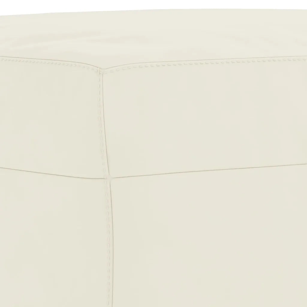 Set di Divani 3 pz con Cuscini Crema in Velluto 3202012