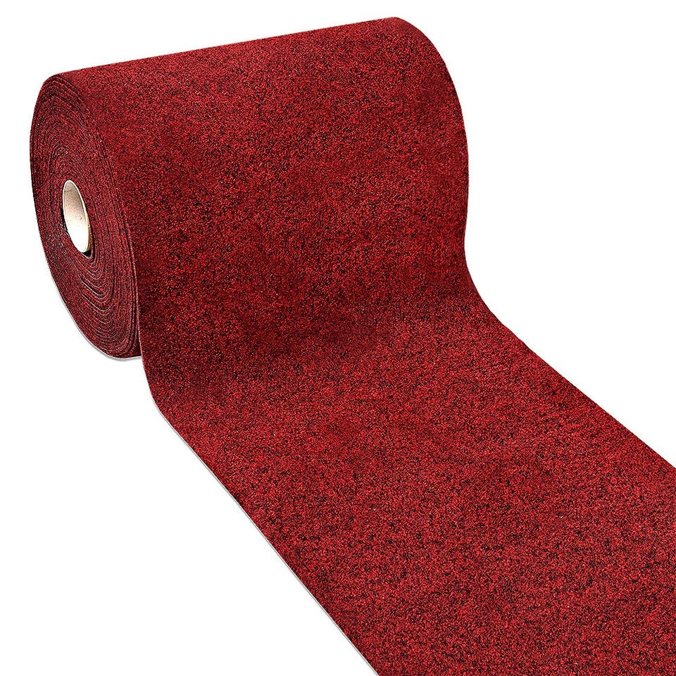 Passatoia 50x120 cm Corridoio Agugliato Moquette Corsia Bordeaux Zerbino Esterno Interno Negozio
