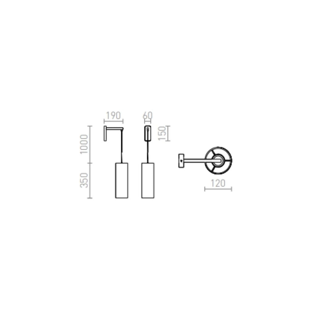 Lampada HUDSON da parete bianco cromo 230V E27 28W