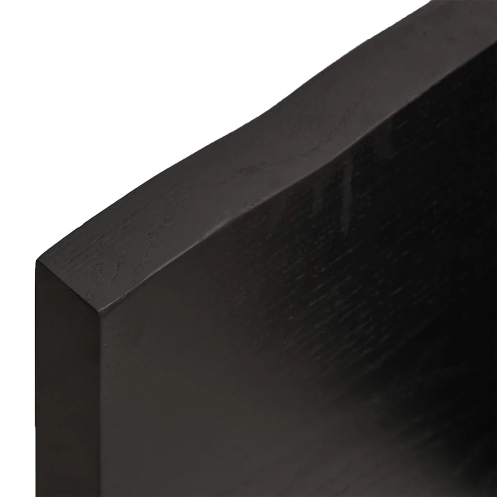 Piano Bagno Marrone Scuro 140x60x(2-4)cm Legno Trattato 3156247