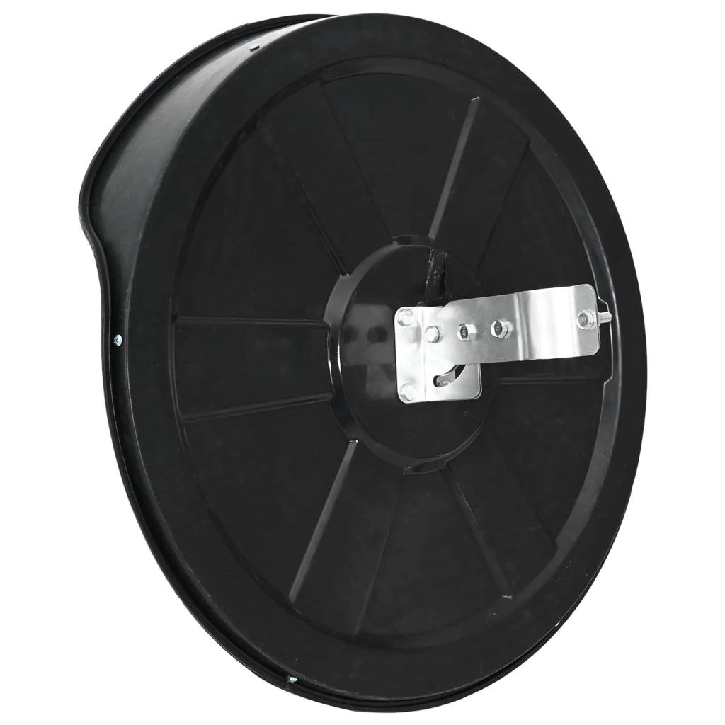 Specchio Traffico Convesso Nero Plastica PC per Esterni 30 cm 141679